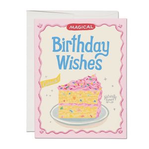 Red Cap Cards Greeting Card - Magical Birthday Cake