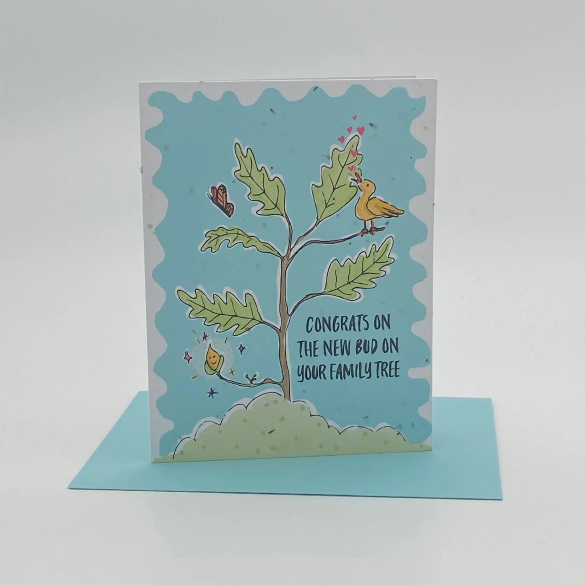 Jill + Jack Plantable Greeting Card - New Bud