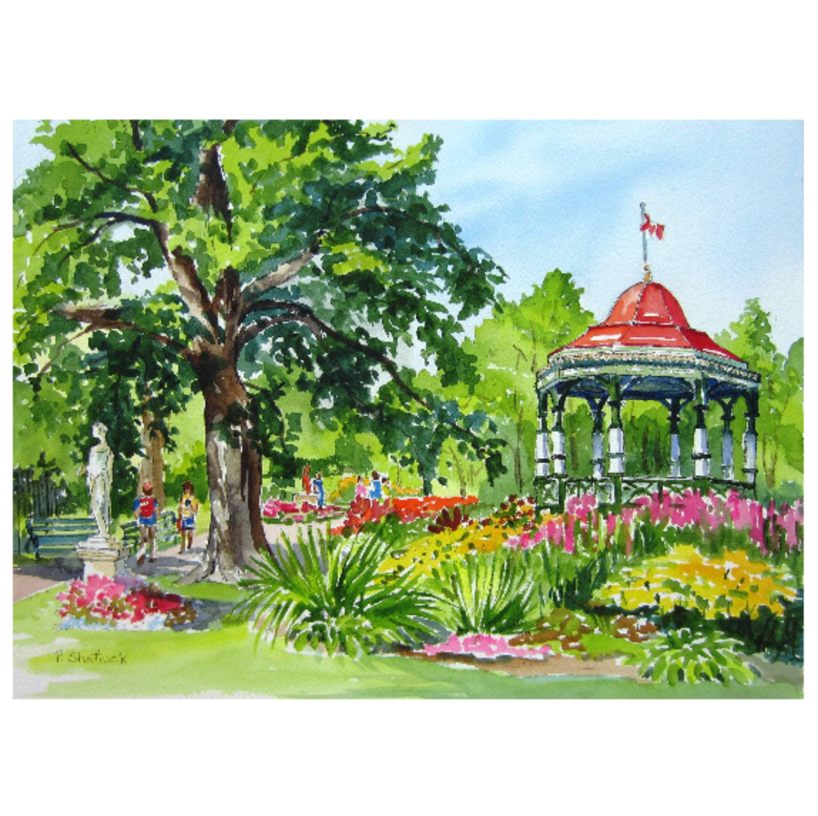 Pat Shattuck Greeting Card - The Public Gardens, Halifax