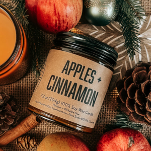 Lawrencetown Candle Co. Jar Candle - Apples + Cinnamon