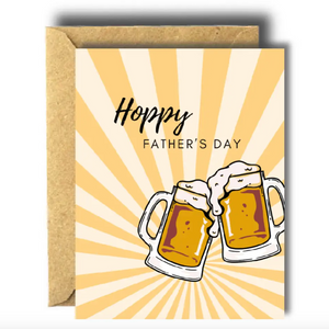 Bee Unique Greeting Card - Hoppy Father's Day