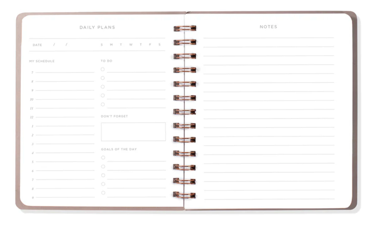 Daily Undated Planner - Blossom Apricot