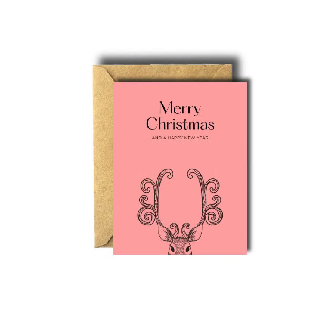 Bee Unique Boxed Notes - Merry Christmas Reindeer