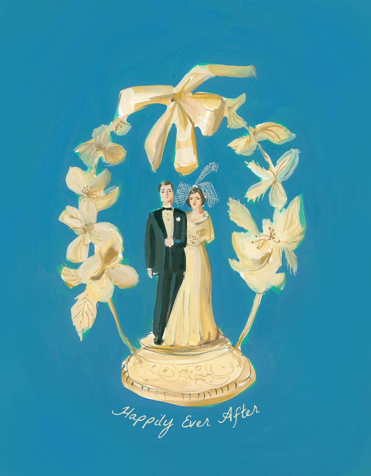 Greeting Card - The Happy Couple Wedding