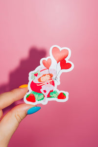 Strawberry Shortcake Balloons Sticker, 90s Throwback