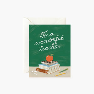 Botanica Paper Co. Greeting Card - Wonderful Teacher