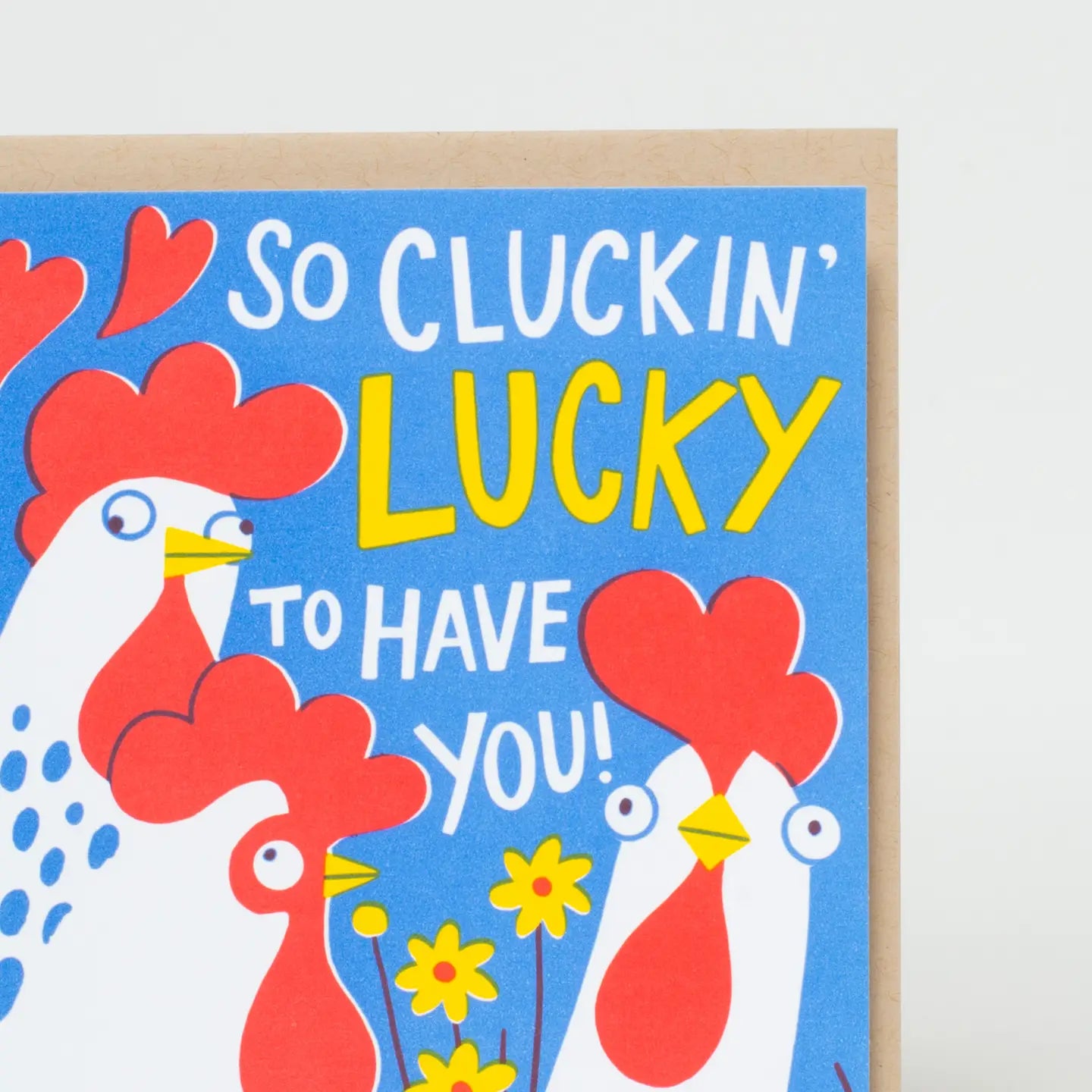 Egg Press Greeting Card - Chicken Love