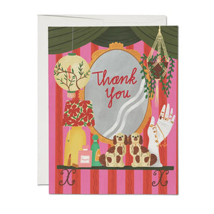 Red Cap Cards Greeting Card - Mirror Mirror Thank You