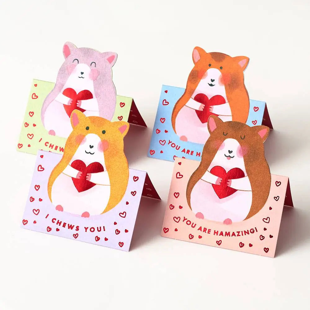 Valentine Card Kit - Hamsters