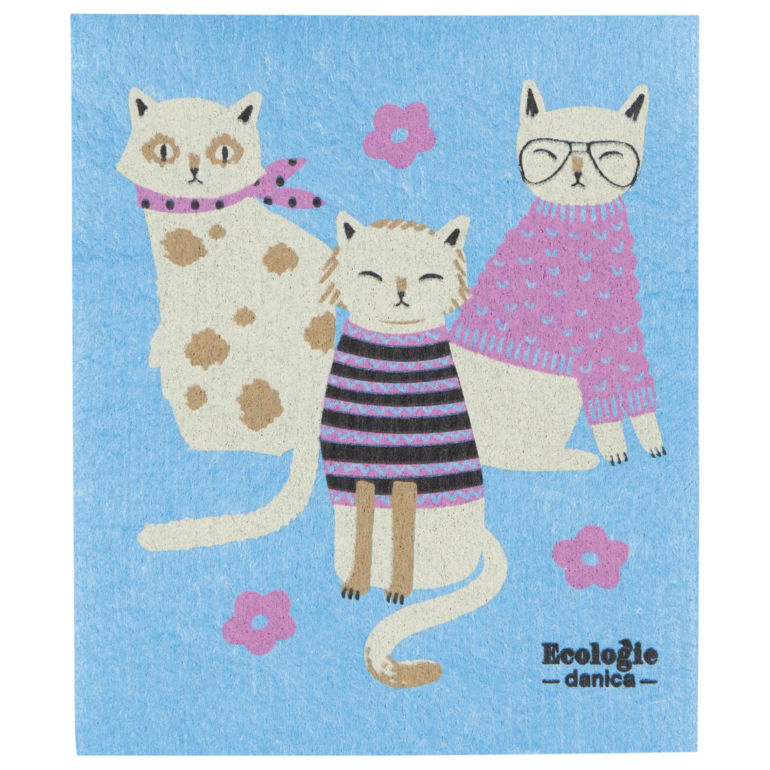 Swedish Sponge Dishcloth - Feline Fine