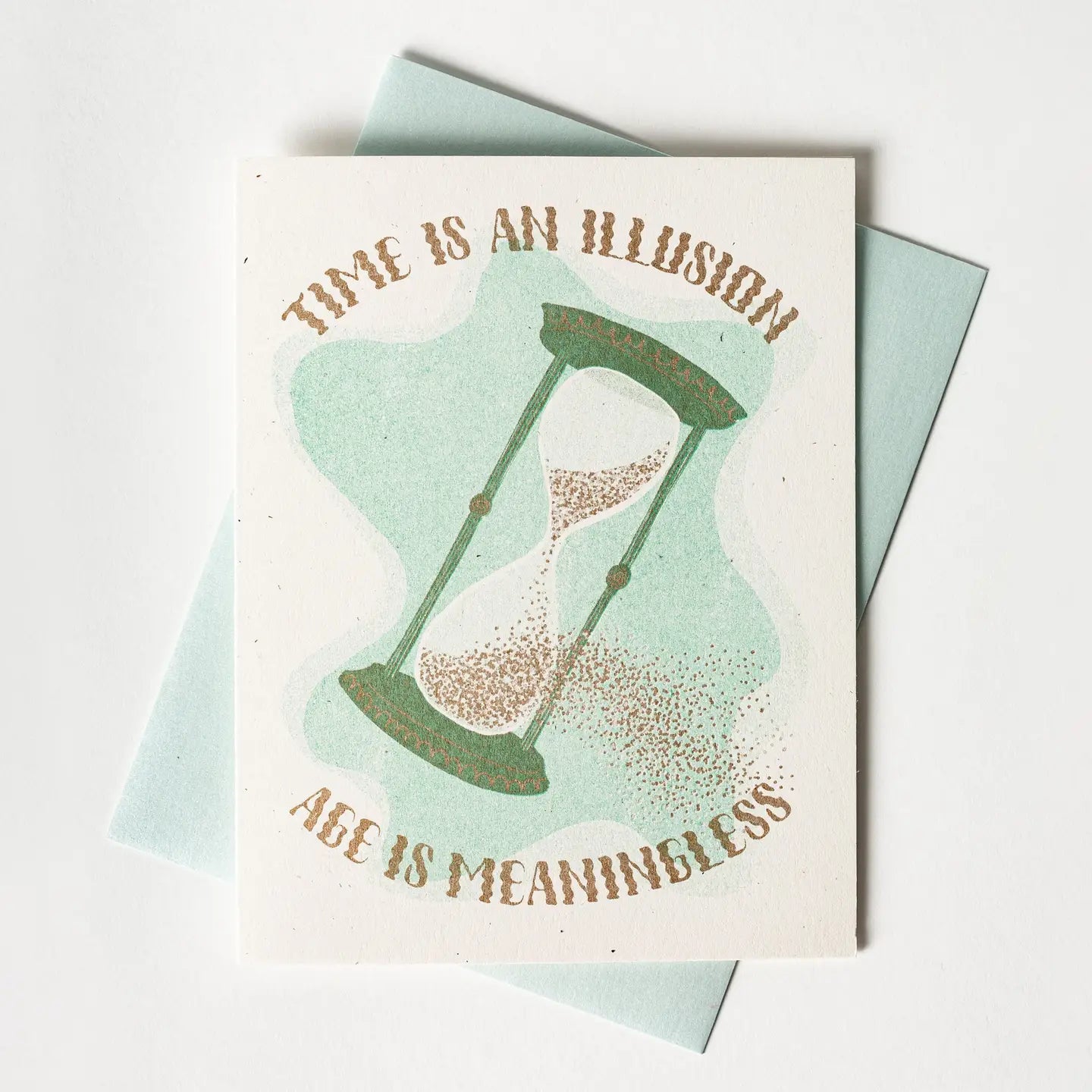 Bromstad Printing Greeting Card - Time Is An Illusion