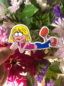 Lizzie McGuire Sticker, 90s Cartoon TV Show, Pop Culture