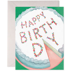 E Frances Greeting Card - Cake Slice