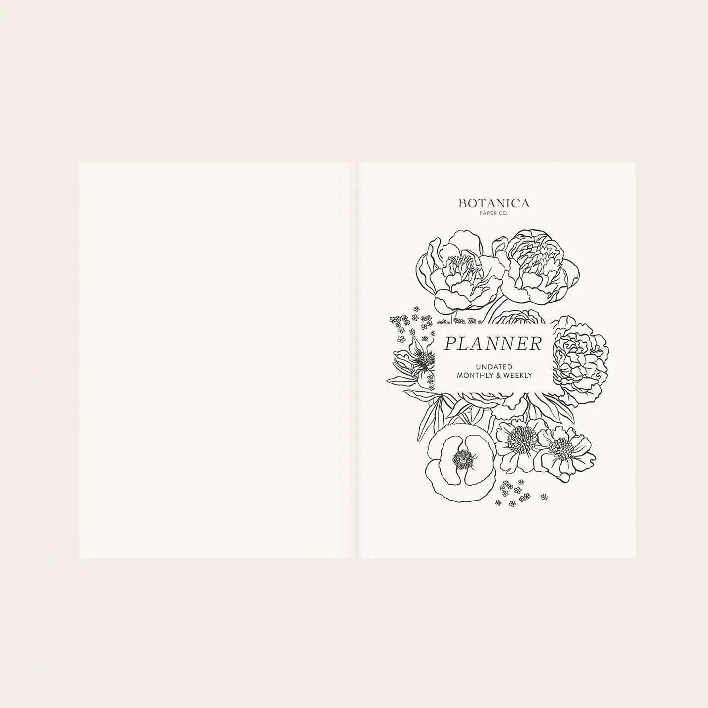 Undated Planner - Garden Flora