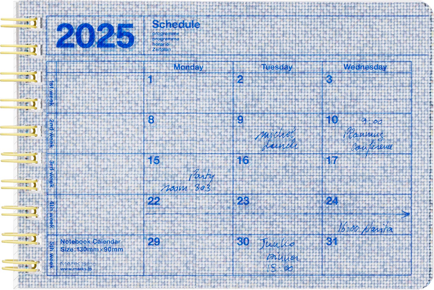 2025 Planner - Notebook Calendar Mini