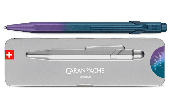 Caran d'Ache 849 Ballpoint Pen - Claim Your Style Purple Ocean