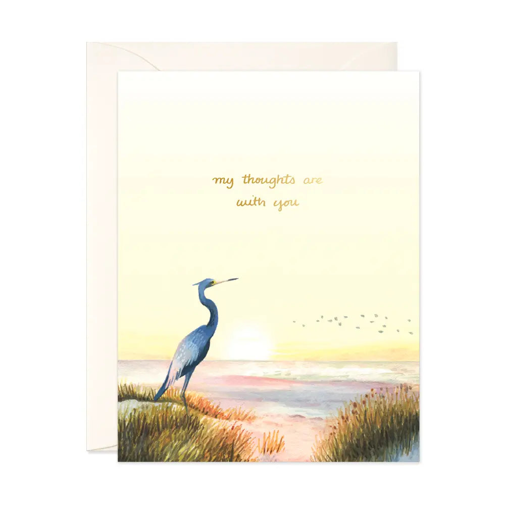 JooJoo Paper Greeting Card - My Thoughts Are With You