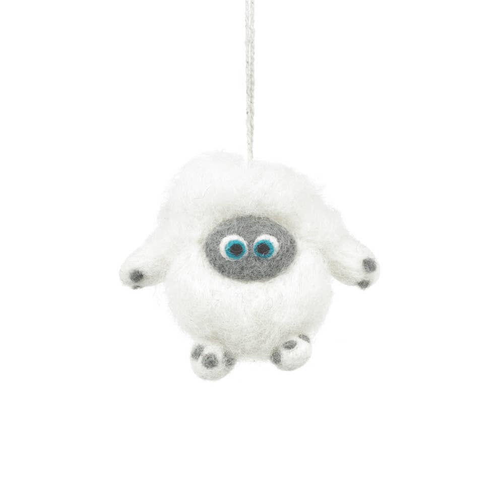 Handmade Felt Ornament - Baby Yeti