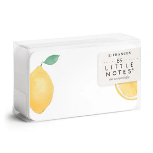 E Frances Boxed Little Notes - Lemon