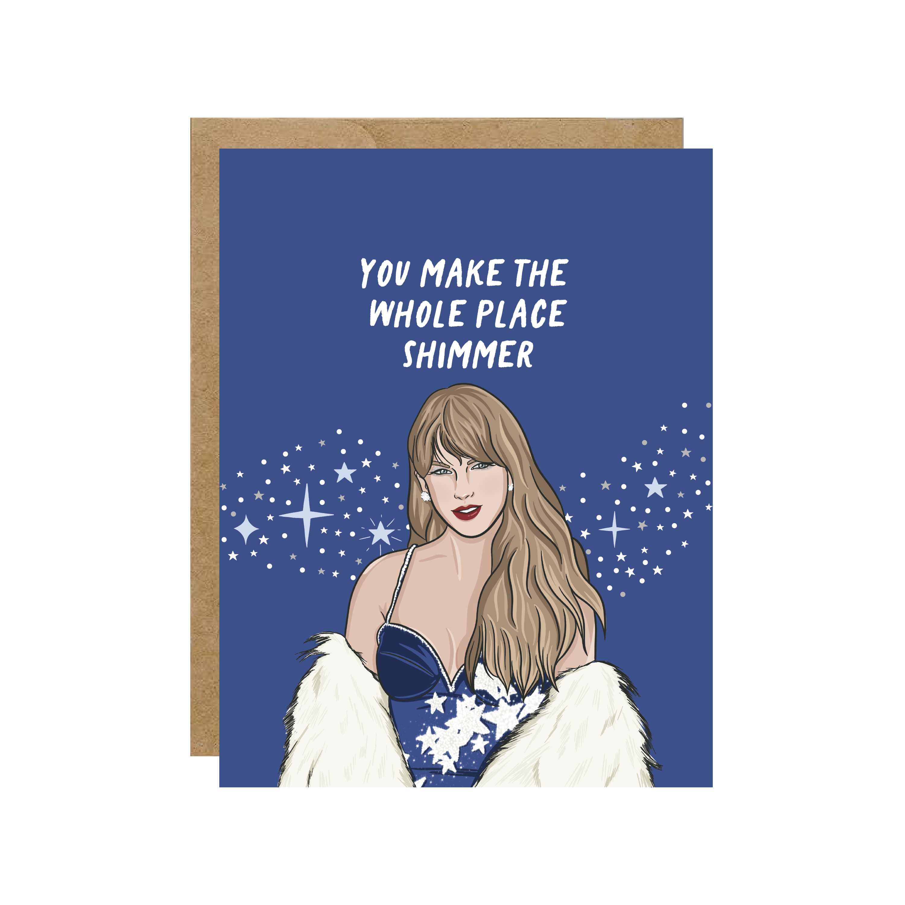 Greeting Card - Taylor Midnights Whole Place Shimmer