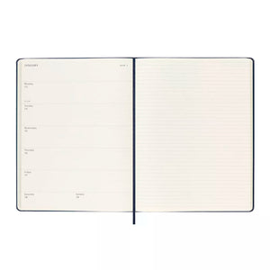 Moleskine 2025 Weekly Extra Large Planner - Sapphire Blue, Hard Cover