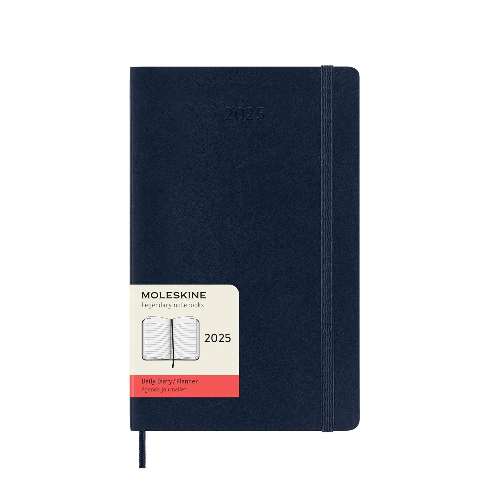 Moleskine 2025 Daily Large Planner - Sapphire Blue, Soft Cover