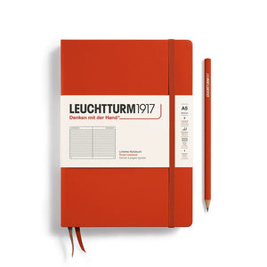 LEUCHTTURM1917 Notebook Medium A5 Hardcover - Fox Red, Ruled