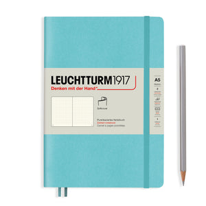 LEUCHTTURM1917 Notebook Medium A5 Softcover - Aquamarine, Dotted