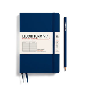 LEUCHTTURM1917 Notebook Paperback B6 Hardcover - Navy, Ruled