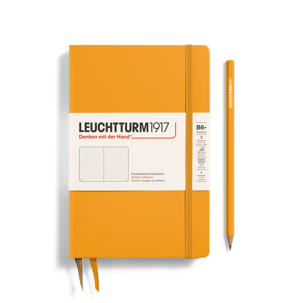 LEUCHTTURM1917 Notebook Paperback B6 Hardcover - Rising Sun, Dotted