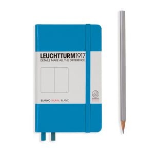 LEUCHTTURM1917 Notebook Pocket A6 Hardcover - Azur, Plain