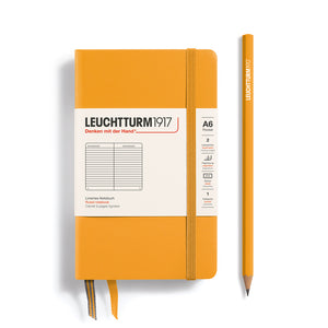 LEUCHTTURM1917 Notebook Pocket A6 Hardcover - Rising Sun, Ruled