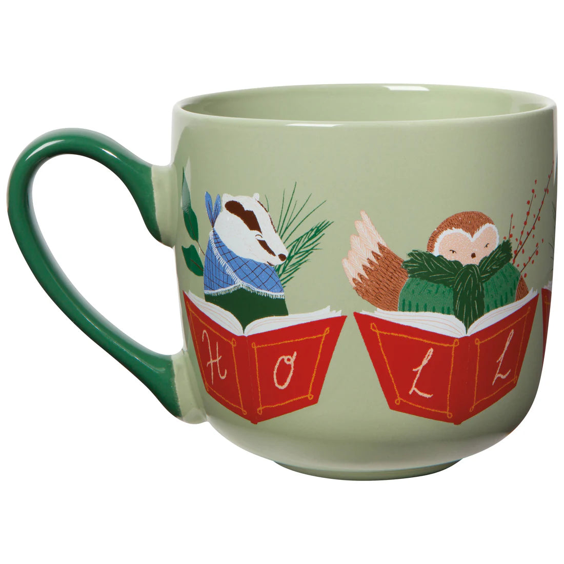 Mug and Dishtowel Set - Woodland Carolers