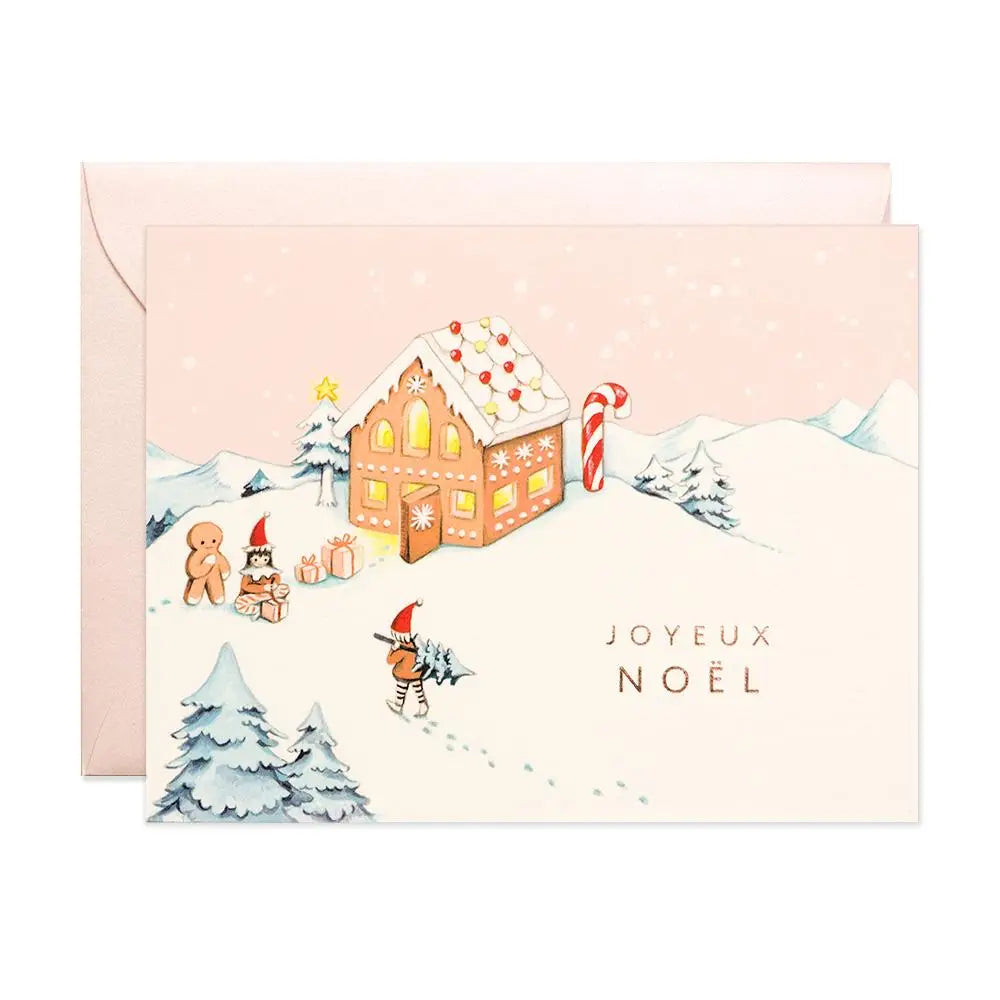 JooJoo Paper Greeting Card - Gingerbread Noel