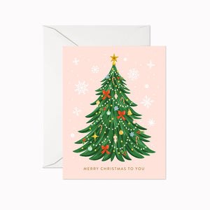 Linden Paper Co. Greeting Card - Merry Christmas Tree