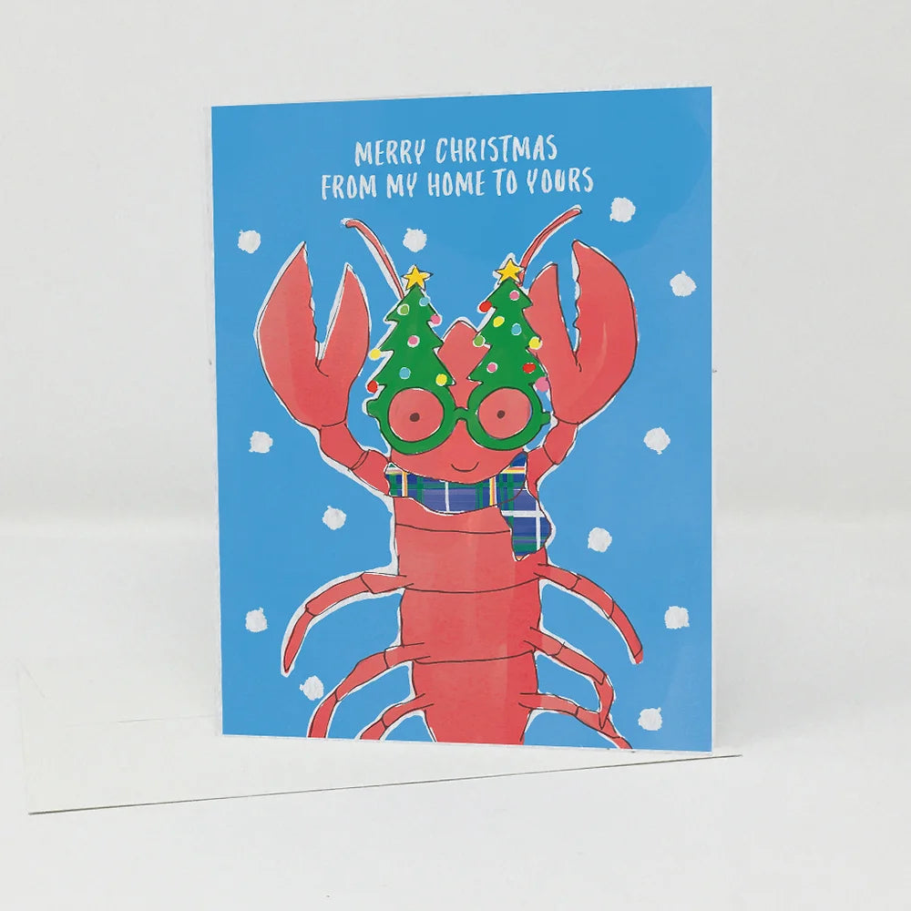 Jill + Jack Plantable Greeting Card - Christmas Lobster