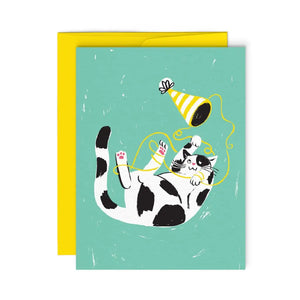 Paperole Greeting Card - Chat Taquin