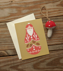 Tabipie Holiday Card - Matryoshka Santa - Cookies