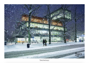 T.J. Maguire Greeting Card - Snowfall Halifax Central Public Library