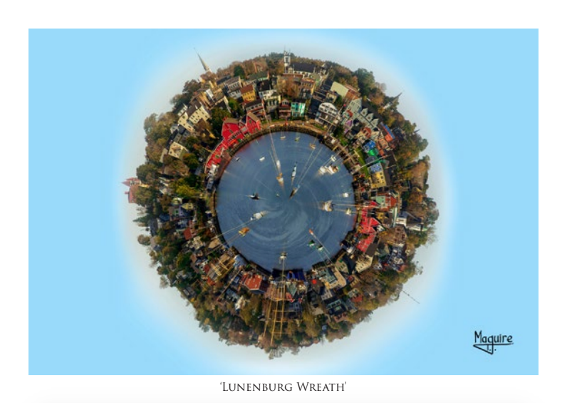 T.J. Maguire Greeting Card - Lunenburg Wreath