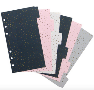 Filofax Insert - Personal Indices Dividers - Confetti