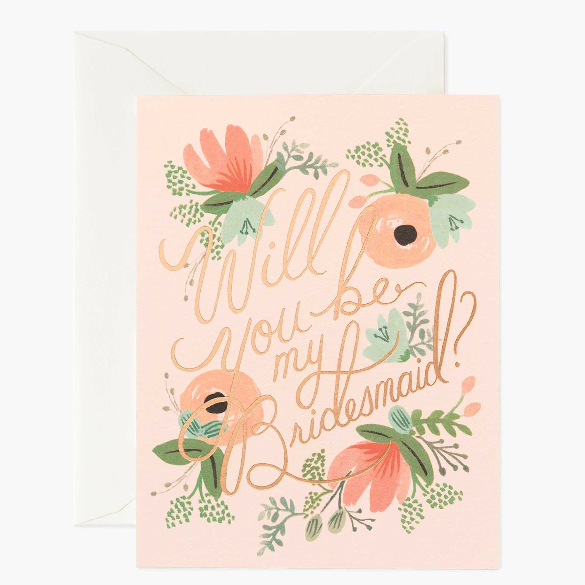 Rifle Paper Co. Greeting Card - Blushing Bridesmaid