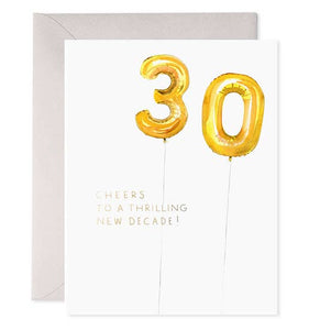 E Frances Greeting Card - Cheers To A Thrilling New Decade 30