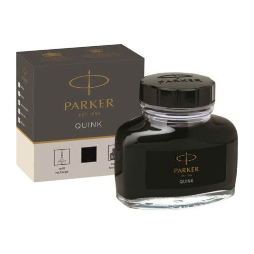 Parker - Quink Ink Bottle - 50ml - Black – Duly Noted Stationery