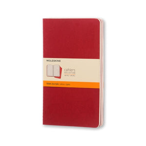 Moleskine Cahier 3 Pack Large Cranberry Red - Lined