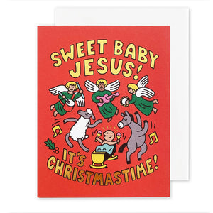 The Social Type Greeting Card - Sweet Baby Jesus