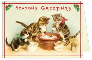 Cavallini & Co Greeting Card - Christmas Cats 3