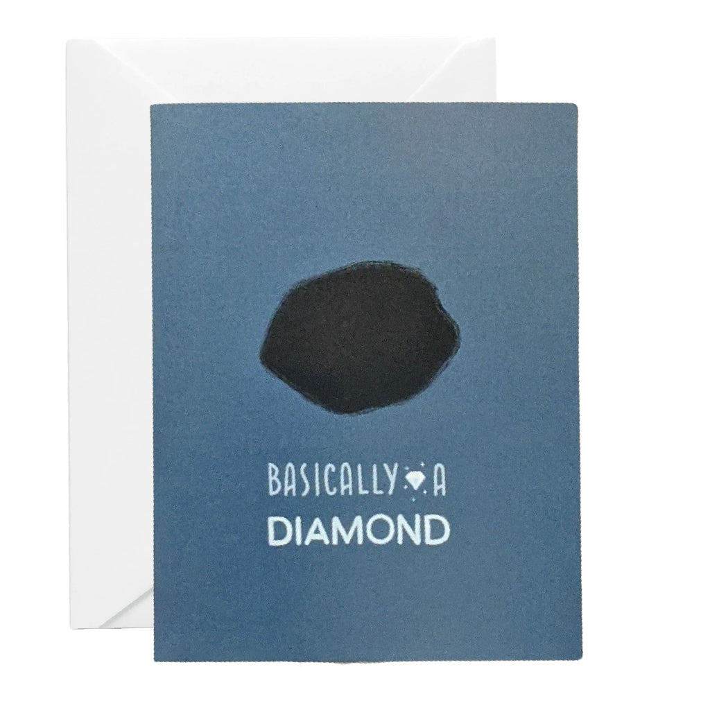 Tabipie Holiday Card - Basically A Diamond - Coal